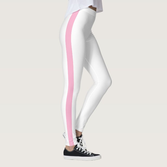 Leggings brancas cor-de-rosa lindas (Direita)