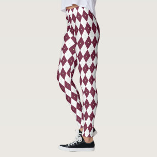 Leggings Brancas de Argyle para Mulheres