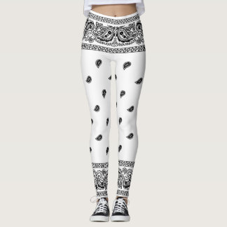 Leggings brancas de Bandana