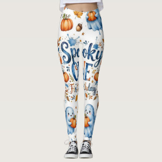 Leggings Brancas de Mulher Fantasmagórico ONE Ghos