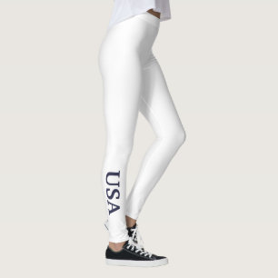 Leggings brancas dos EUA