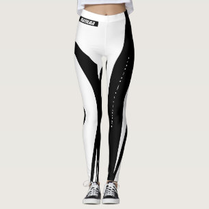 Leggings brancas e negras femininas