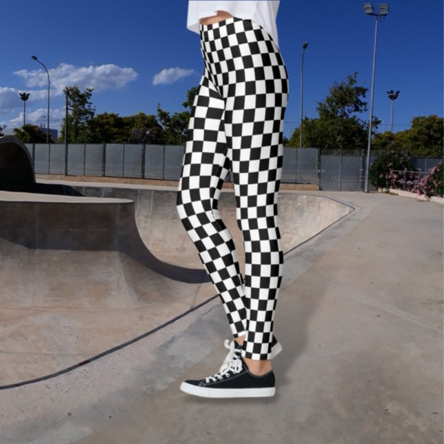 Leggings brancas e pretas verificadas (Criador carregado)