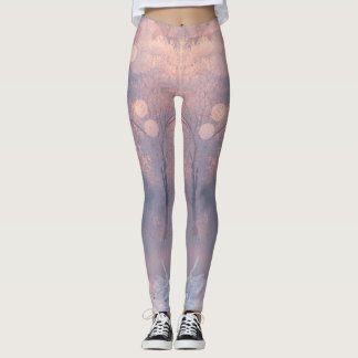 Leggings brancas simples de inverno