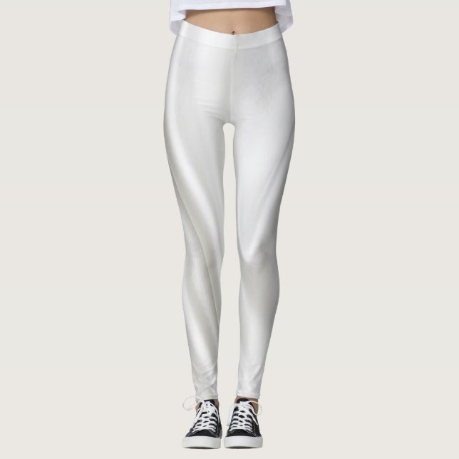 Leggings Branco Seda (Frente)