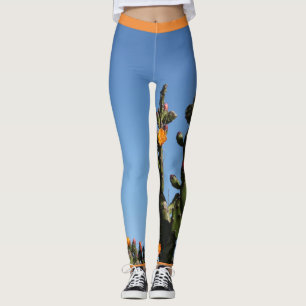 Leggings Brilhantes de Cactus Funky