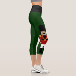 Leggings Capri com Noz-cracker no Lado das Pernas