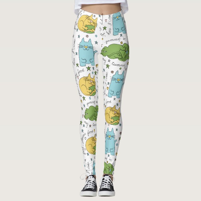 Leggings Cats Design (Frente)