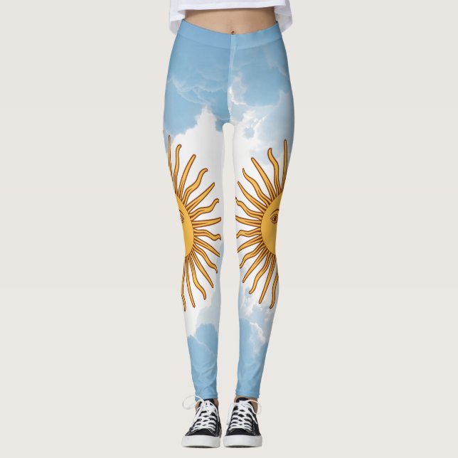 Leggings Chinelos de Sinalizador da Argentina (Frente)