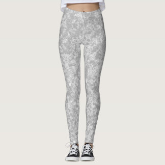 Leggings Cinza com Padrão de Mármore