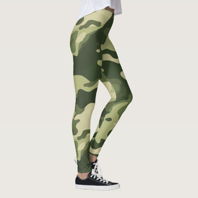 Leggings Clássicas com Camuflagem - Impressão Mili (Direita)