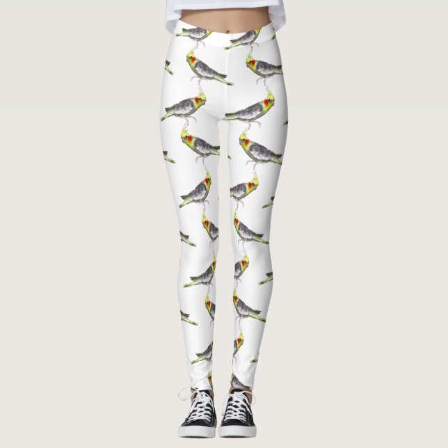 Leggings Cockatiel Frenzy (escolha a cor) (Frente)