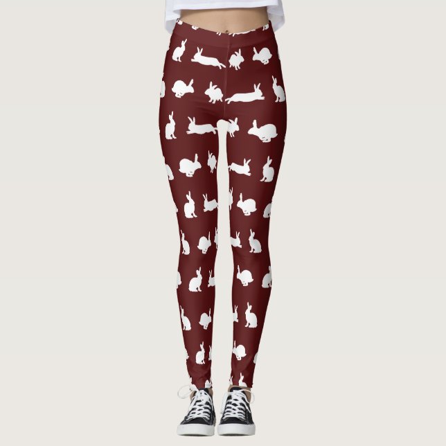 Leggings Coelho Frenesi (Bordô) (Frente)