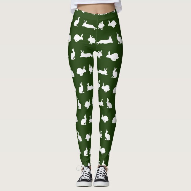 Leggings Coelho Frenesi (Verde Escuro) (Frente)