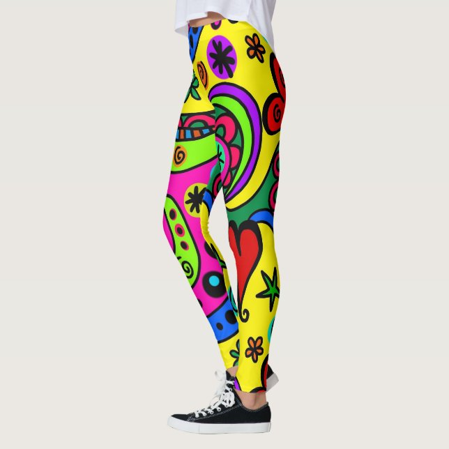 Leggings Coloridas Alegres (Esquerda)