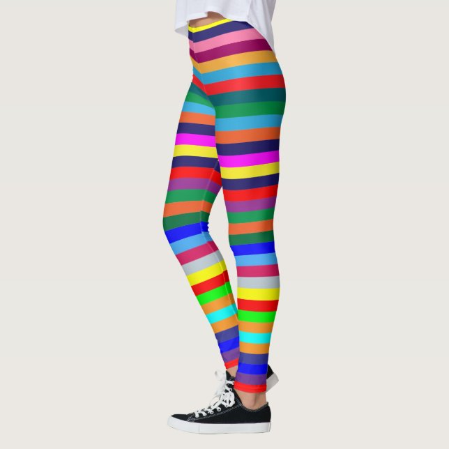 Leggings Coloridas com Listras (Esquerda)
