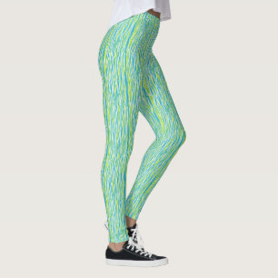Leggings Coloridas Com Spandex para Controle da Ba