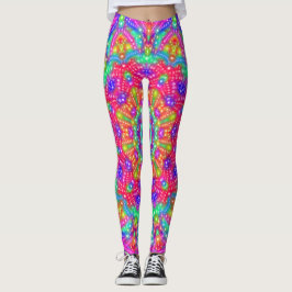 Leggings Coloridas das Luzes do Carnaval