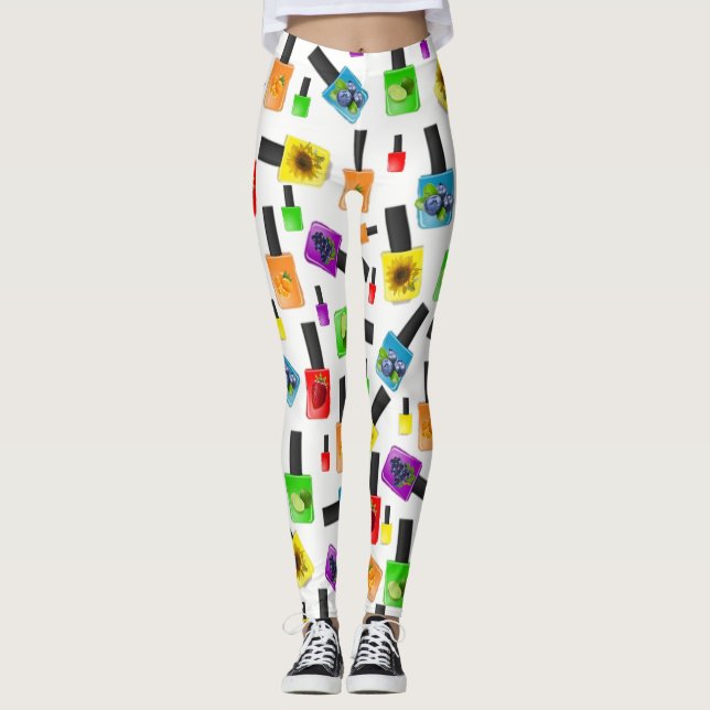 Leggings Coloridas de Verniz (Frente)