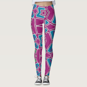 Leggings coloridas do abstrato "Ratti_Creative_Art