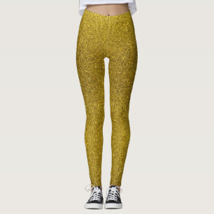 Leggings coloridas Douradas