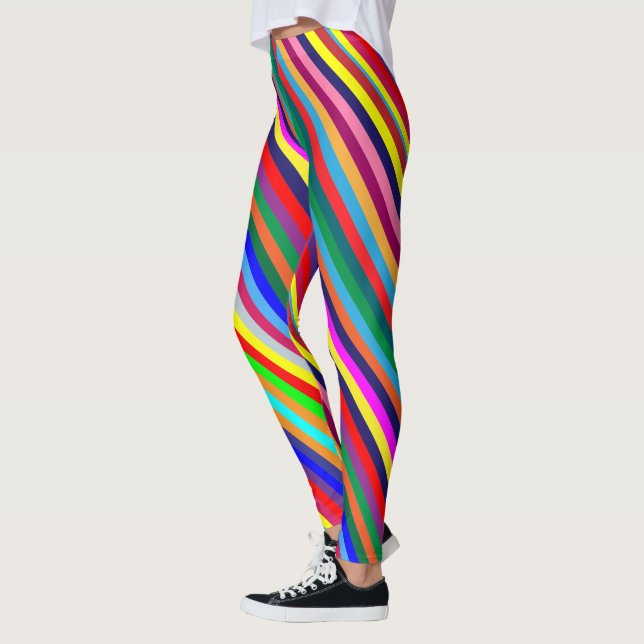 Leggings Coloridas Listradas (Esquerda)