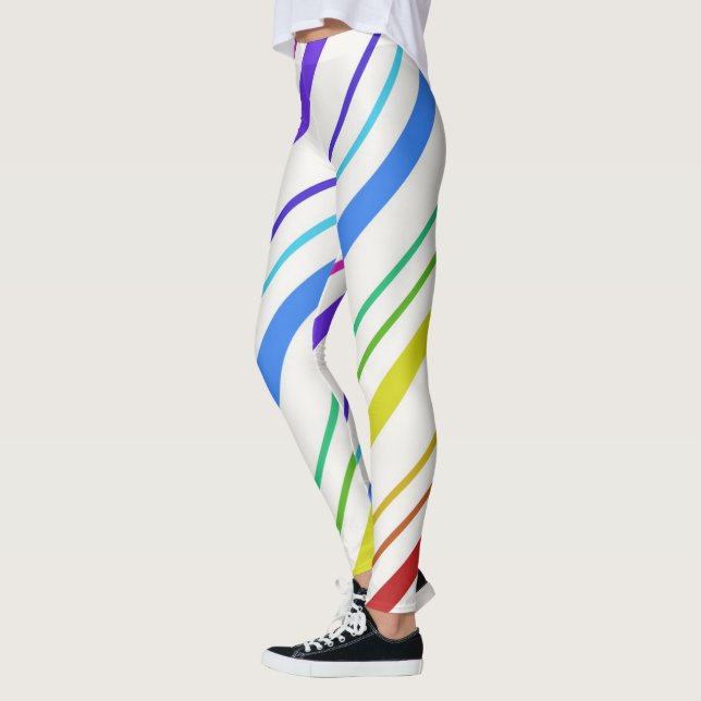 Leggings Coloridas Listradas (Esquerda)