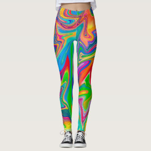 Leggings Colorido Redemoinho da Feira de Diversões