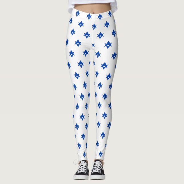 Leggings com a bandeira da cidade de Toyota, Japão (Frente)