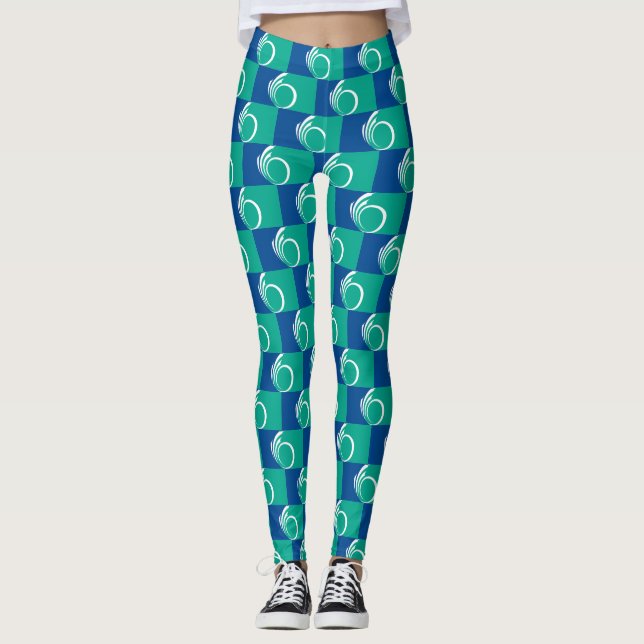 Leggings com a bandeira de Ottawa, Canadá (Frente)