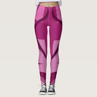 Leggings com arte casual azul