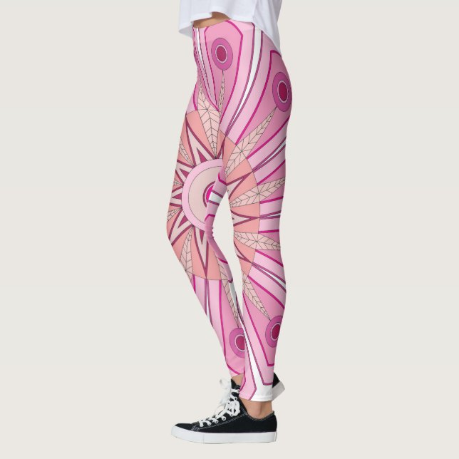 Leggings com arte de rosa (Esquerda)