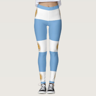 Leggings com bandeira da Argentina
