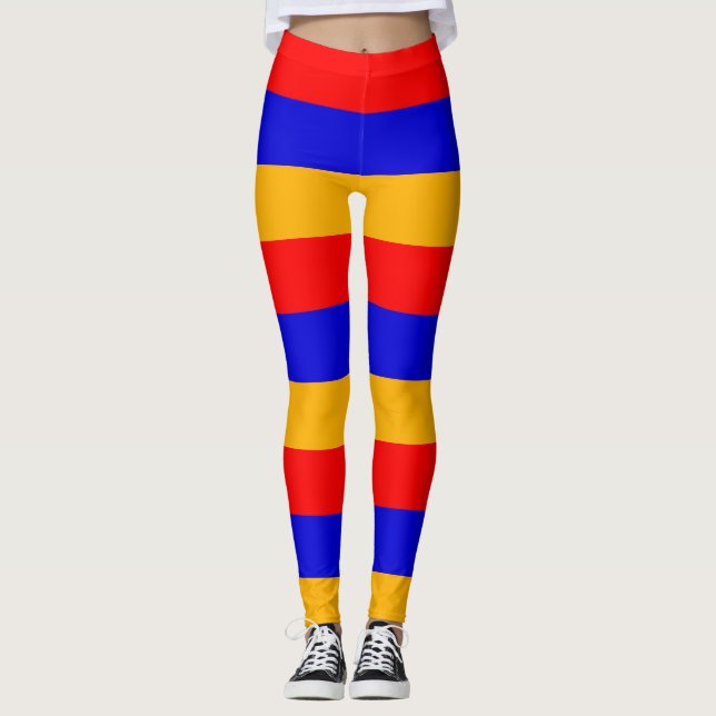 Leggings com bandeira da Armênia (Frente)