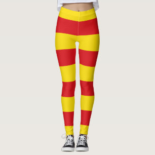 Leggings com bandeira da Catalunha