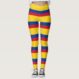 Leggings com bandeira da Colômbia