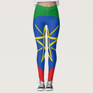 Leggings com bandeira da Etiópia
