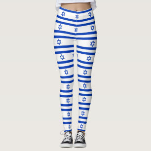 Leggings com bandeira de Israel
