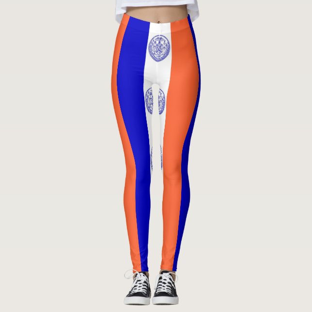 Leggings com bandeira de Nova Iorque, EUA (Frente)