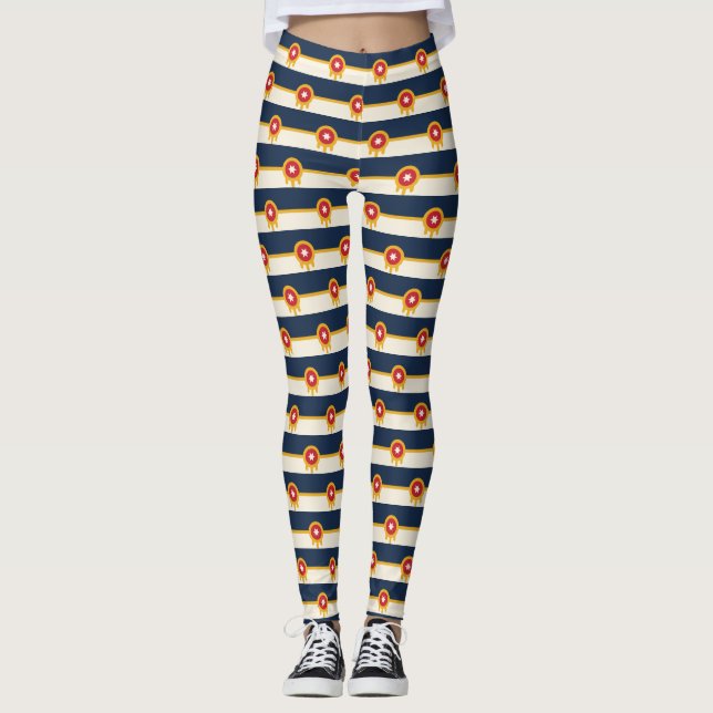 Leggings com bandeira de Tulsa, Oklahoma (Frente)