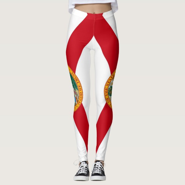 Leggings com bandeira do Estado da Flórida, EUA (Frente)