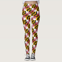 Leggings com bandeira do Estado de Maryland, EUA