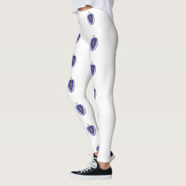 Leggings com bandeira do Estado de Massachusetts, 