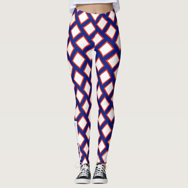 Leggings com Blocos da Bandeira da Grã-Bretanha Br (Frente)