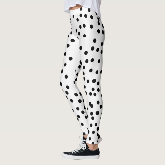 Leggings com Bolinhas da Murugi Apparel (Esquerda)