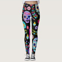 leggings com caveira customizável do pop do açúcar