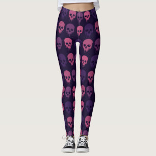 Leggings com caveiras