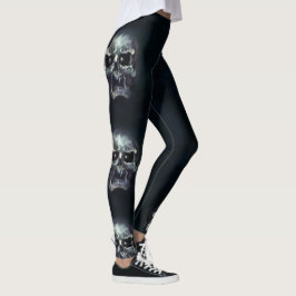 Leggings com caveiras