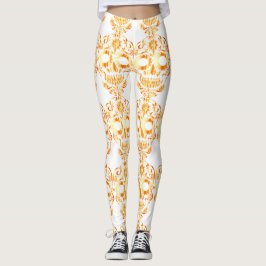 leggings com caveiras bonito na moda