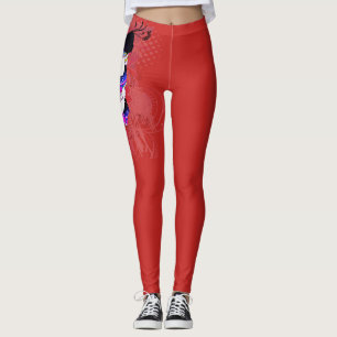 Leggings com caveiras de AÇÚCAR FELIZ MUERTOS